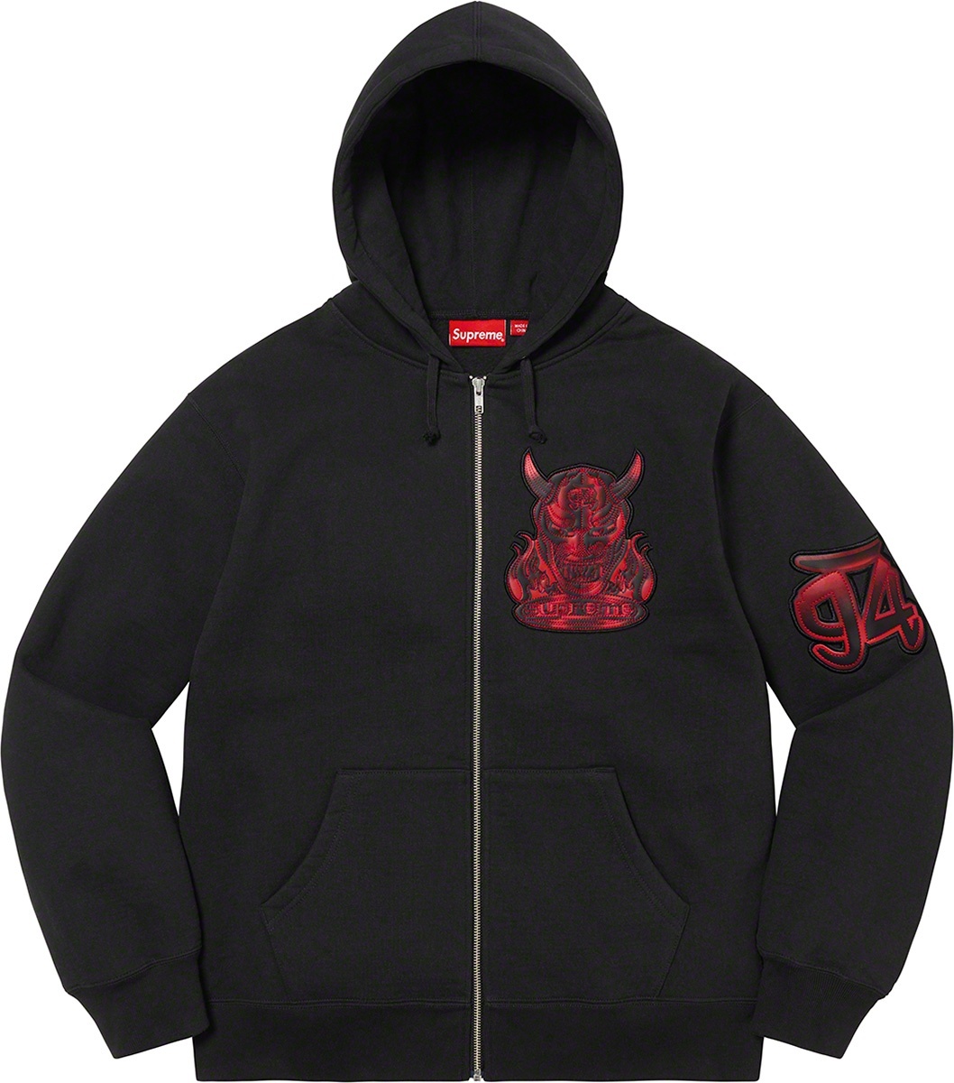 Demon Zip Up Hooded Sweatshirt view 5